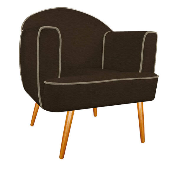 Poltrona Athena Pés Palito Corano  - Doce Sonho Móveis - Marr