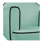 Poltrona Athena Pés Palito Linho - Amarena Móveis - Azul Turq