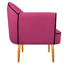 Poltrona Athena Pés Palito Suede  - Amarena Móveis - Pink