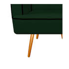 Poltrona Athena Pés Palito Suede  - Amarena Móveis - Verde