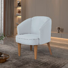 Poltrona Atina Fixa 62 Veludo Paris Pés De Madeira Talento Mó