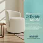 Poltrona Aura Decorativa Orgânica Bouclé Premium de Luxo para