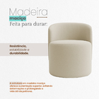 Poltrona Aura Decorativa Orgânica Bouclé Premium De Luxo Para