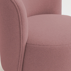 Poltrona Aura Decorativa Orgânica Bouclé Premium De Luxo Para