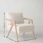 Poltrona Aurora Monalisa Linho Premium - Bege