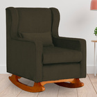 Poltrona Aurora Pés Balanço Luxo Suede Cores - Ds Estofados -