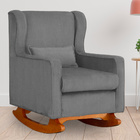 Poltrona Aurora Pés Balanço Luxo Suede Cores - Ds Estofados -