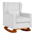 Poltrona Aurora Pés Balanço Luxo Suede Cores - Ds Estofados -