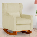 Poltrona Aurora Pés Balanço Luxo Suede Cores - Ds Estofados -