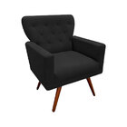 Poltrona Aurora Suede Preto