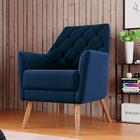 Poltrona Austin Veludo Azul