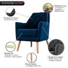 Poltrona Austin Veludo Azul
