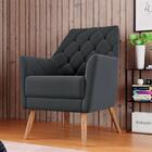 Poltrona Austin Veludo Cinza