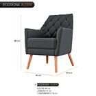 Poltrona Austin Veludo Cinza