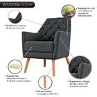 Poltrona Austin Veludo Cinza