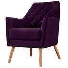 Poltrona Austin Veludo Roxo