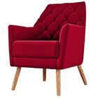 Poltrona Austin Veludo Vermelho