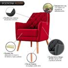 Poltrona Austin Veludo Vermelho