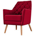 Poltrona Austin Veludo Vermelho