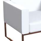 Poltrona Ayla Cobre E Branca