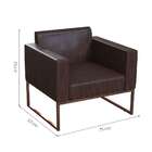 Poltrona Ayla Cobre E Tabaco