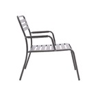 POLTRONA BAIXA CAFE II AÇO CINZA