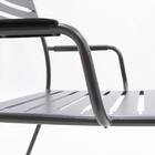 POLTRONA BAIXA CAFE II AÇO CINZA