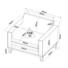 Poltrona Baixa Em Linho Livia Yescasa Linho Amendoa