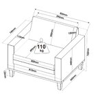 Poltrona Baixa Em Veludo Livia Yescasa Âmbar