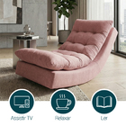 Poltrona Balance Exclusiva Bouclé Premium De Luxo Com Leve Ba