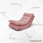 Poltrona Balance Exclusiva Bouclé Premium De Luxo Com Leve Ba