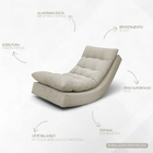 Poltrona Balance Exclusiva Bouclé Premium De Luxo Com Leve Ba