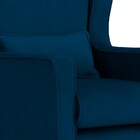 Poltrona Balanço Aurora Veludo Cores - Ds Estofados - Azul Ma