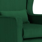 Poltrona Balanço Aurora Veludo Cores - Ds Estofados - Verde