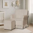 Poltrona Balanço Para Amamentação Quarto De Bebê Com Puff Giu