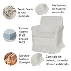 Poltrona Balanço Para Amamentação Quarto De Bebê Com Puff Giu