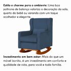 Poltrona Balanço Para Sala Amamentação E Descanso Valentina L
