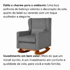 Poltrona Balanço Para Sala Amamentação E Descanso Valentina L