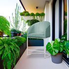 Poltrona Banqueta Veludo Mia Base Metal Branco - Estopar - Ve