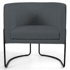 Poltrona Base Aço Betina C-03 Corano Cinza - Domi