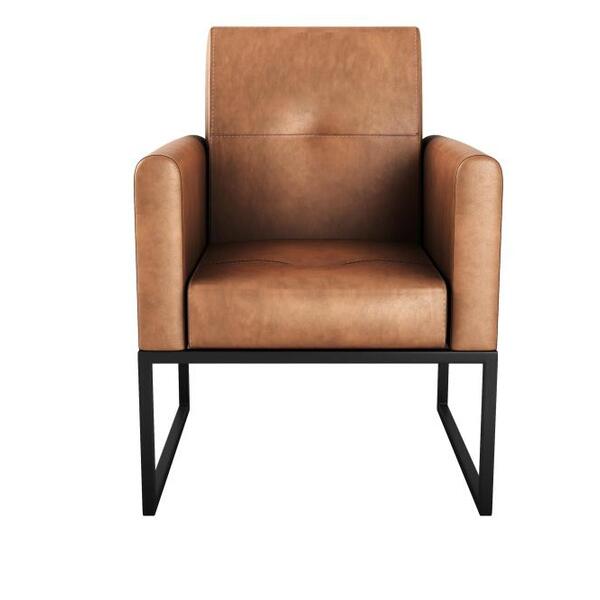 Poltrona Base De Ferro 1 Lugar Alexia Matrix Whisky