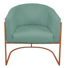 Poltrona Base De Ferro Omodei Louise Linho