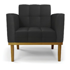 Poltrona Base De Madeira Fixa Castanho Kit 2 Elisa Corino D03