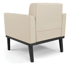 Poltrona Base De Madeira Fixa Preto Elisa Corino D03 - D'ross