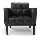 Poltrona Base De Madeira Fixa Preto Kit 2 Elisa Corano Preto