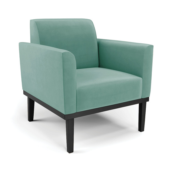 Poltrona Base De Madeira Fixa Preto Marisa Suede  D03 - D'ros