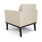 Poltrona Base De Madeira Fixa Preto Marisa Veludo Luxo D03 -