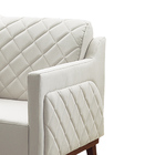 Poltrona Base De Madeira Sala E Quarto Fenix Matelassê Linho