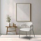 Poltrona Base De Metal Mp248 Grafite/cinza