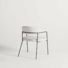 Poltrona Base De Metal Mp248 Grafite/cinza